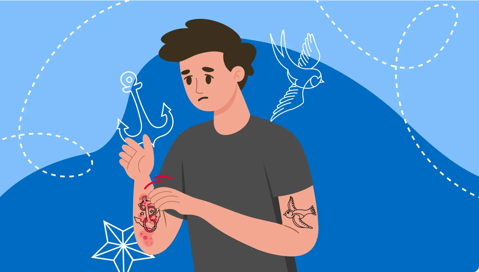 аллергия на татуировки, гаджеты и косметику