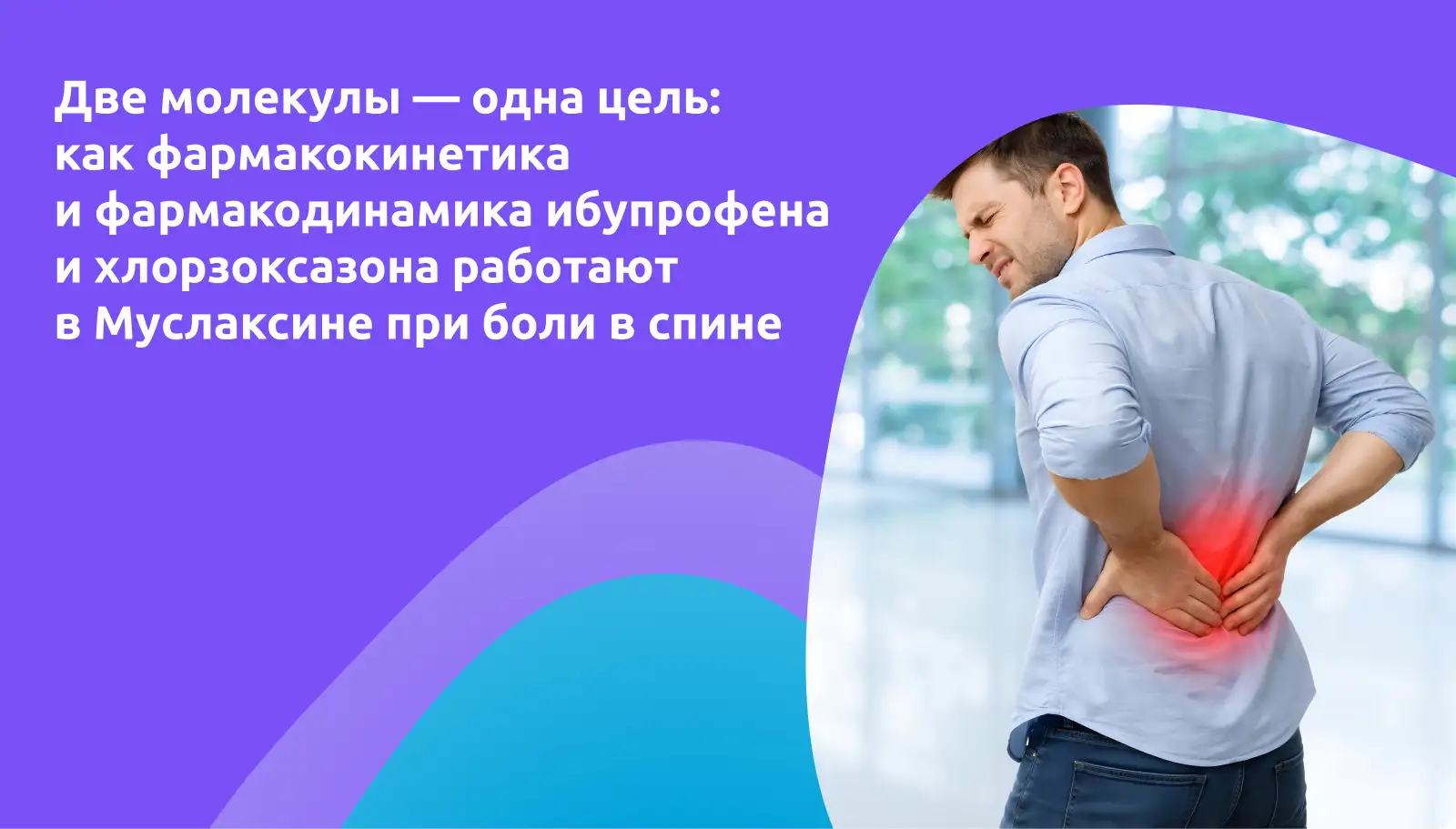 как фармакокинетика и фармакодинамика ибупрофена и хлорзоксазона работают в Муслаксине при боли в спине